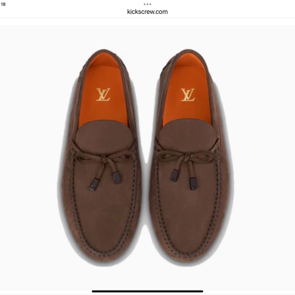 LOUIS VUITTON LV Driver Moccasins Shoes 'Brown